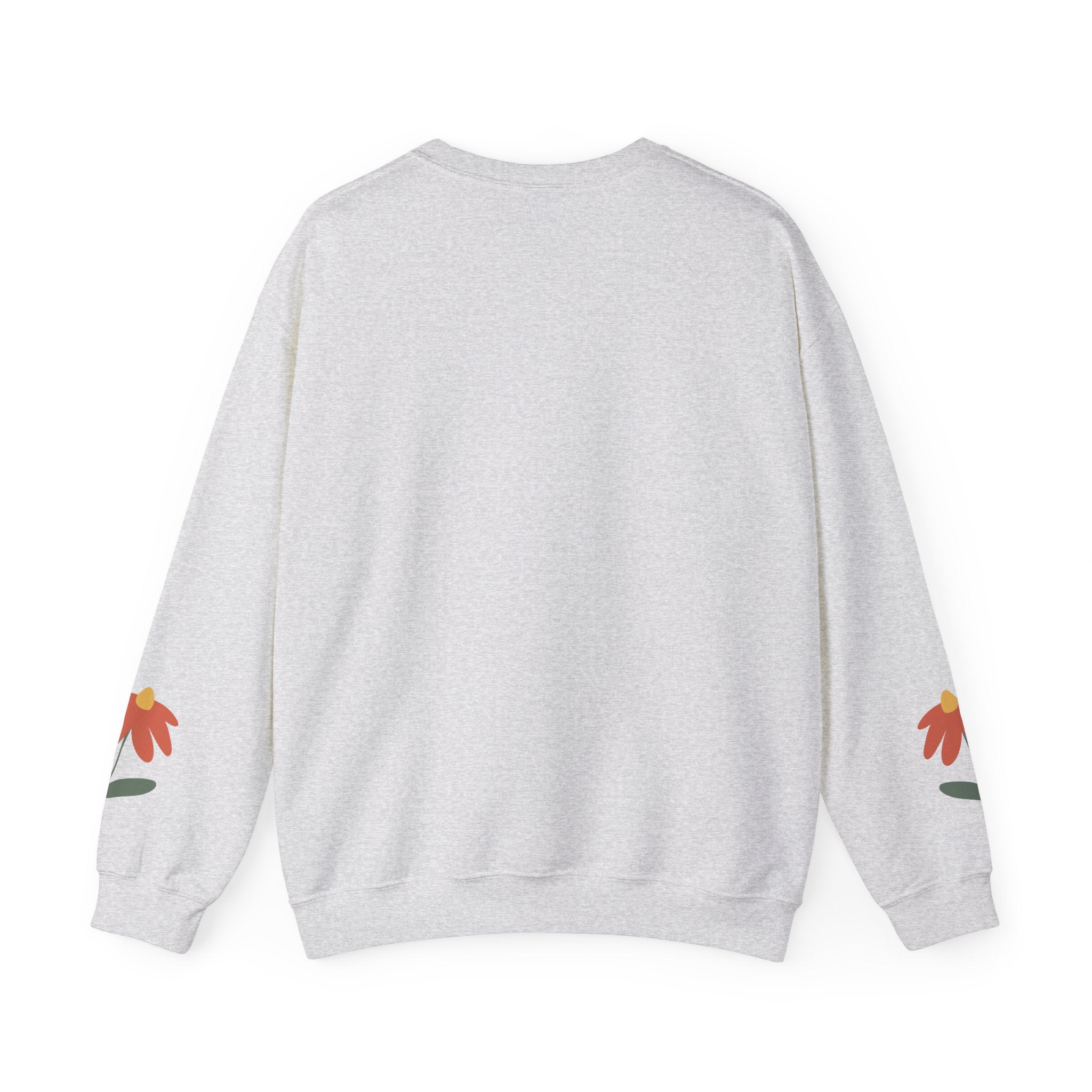Walk by Faith sweatshirt | Floral sleeve crewneck