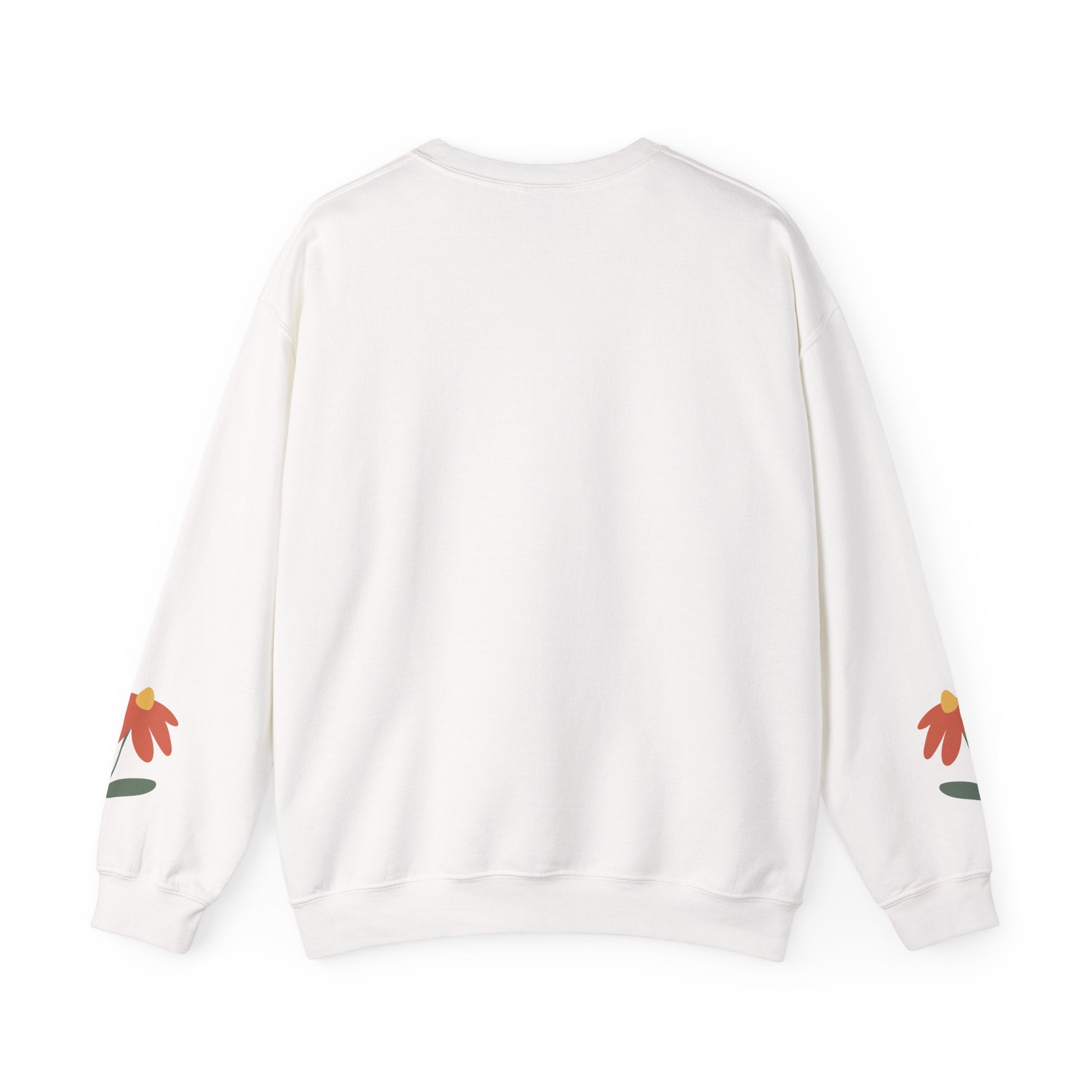 Walk by Faith sweatshirt | Floral sleeve crewneck